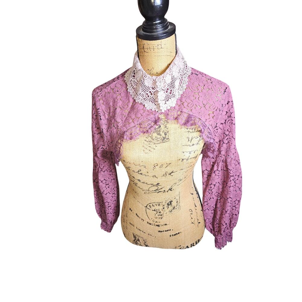 Elegance Purple crop vest NWOT